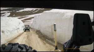 20ft Snow Drift after the pass has been plowed