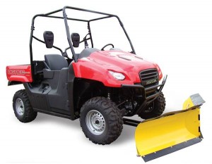 Honda Big Red with Fuse 72” Hydraulic V-Plow