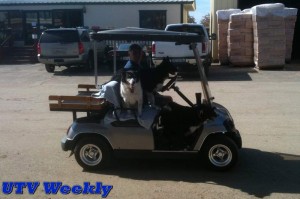Golf Cart at the Murieta Equestrian Center