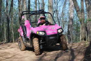 Pink RZR takes on Brown Mountain OHV Park