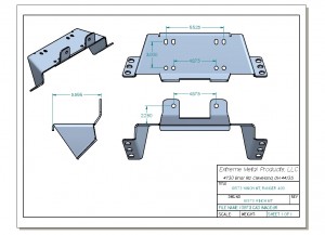 10573 CAD IMAGE Ranger 400 Winch Mount