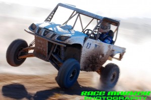 Branden Sims in his Yamaha Rhino