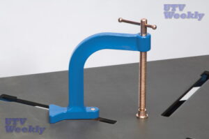 Miller ArcStation X-Clamp in Table Miller ArcStation X-Clamp in Table