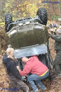 A little mishap on the slippery trail