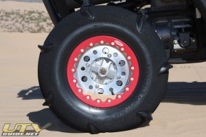 OMF Beadlocks with 7 Paddle Tires