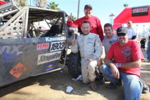 Reid Nordin, Hans Waage, Todd Romano, and Baja legend Larry Roeseler Reid Nordin, Hans Waage, Todd Romano, and Baja legend Larry Roeseler