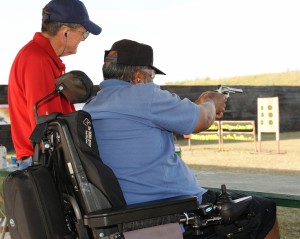 Wounded Vet at the National Shooting Complex