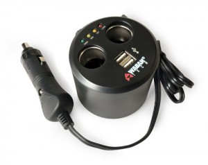 Wagan Twin USB/DC Cup Holder Adapter Twin USB/DC Cup Holder Adapter