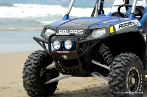 Polaris RZR 4 with Pro Armor Bumper and Baja Designs HID lights