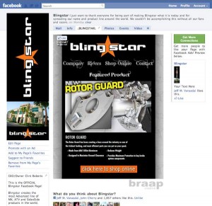 Blingstar’s new Custom Facebook 