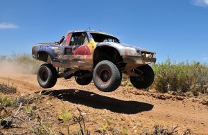 Bryce averaged 48 mph over the rough and treacherous 450-mile course.