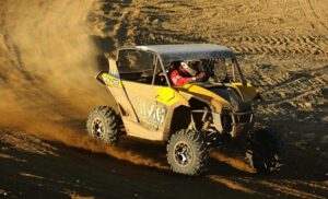 At round seven of WORCS, Team IMG / Can-Am pilot John Pacheco finished third in the SxS Pro Production class with a Maverick 1000R X rs