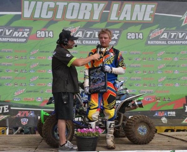 Haedyn Mickelson won two classes (Open B, 450B) using ITP Quadcross MX tires on his RRR : Motowoz-supported Honda at Sunset Ridge MX in Walnut, Ill.