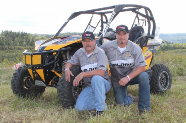 Larry Hendershot Sr., and Larry Hendershot Jr., teamed to take the Hendershot Performance / Can-Am Maverick to both the AWRCS and WEXCR UTV class championships in 2014. (Photo supplied by Hendershot Performance / Can-Am)